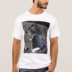 Artist rendition of a new spaceship to the moon T-Shirt