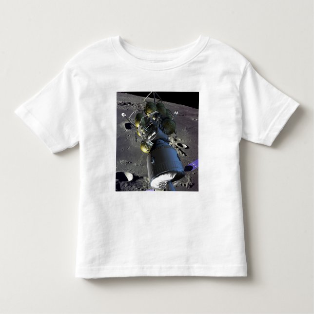 Artist rendition of a new spaceship to the moon toddler T-Shirt (Front)