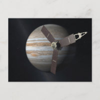 Artist rendition of JUNO orbiter at Jupiter