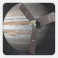 Artist rendition of JUNO orbiter at Jupiter