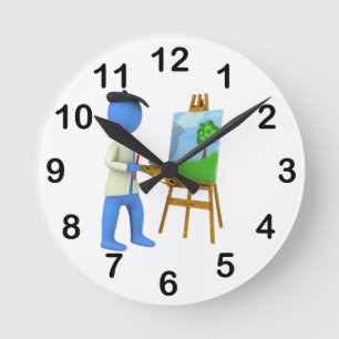 Artist Round Clock