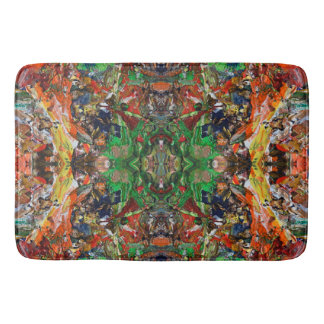 Artist’s Palette: Expressive Paint Stroke Pattern Bath Mat