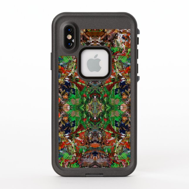 Artist’s Palette: Expressive Paint Stroke Pattern LifeProof iPhone Case (Back)