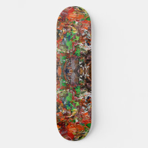 Artist’s Palette: Expressive Paint Stroke Pattern Skateboard