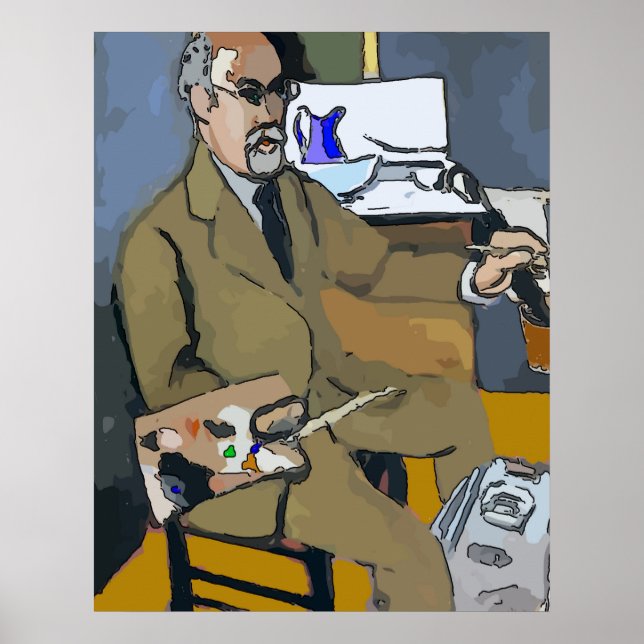 Artist Self Portrait Poster (Front)