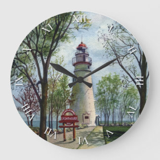 Artist Series Clock - Marblehead Lighthouse