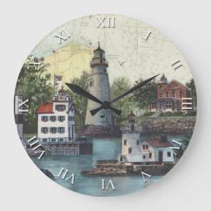 Artist Series Clock - The Guiding Lights of Ohio