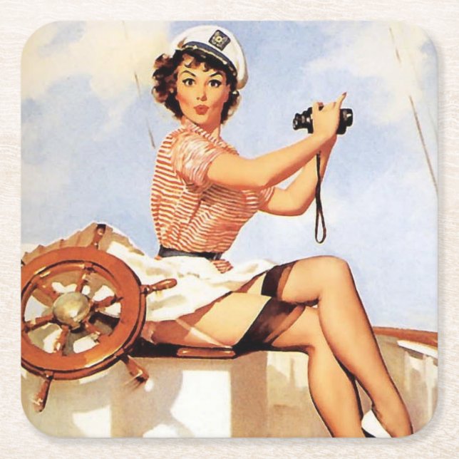 Artist Square Paper Coaster (Front)