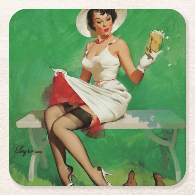 Artist Square Paper Coaster (Front)