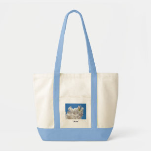 Artist tote bag gifts Blue Sky Floral Spring