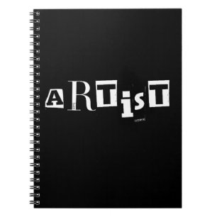 Artist Typography Notebook