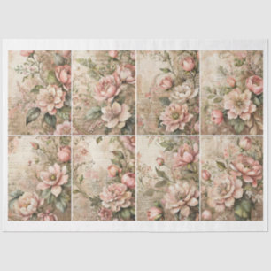 Artist Victorian Flower Junk Journal Backgrounds C Tissue Paper