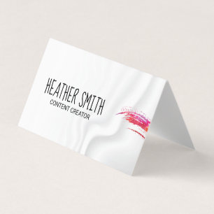 Artist / Watercolor Brushed   Silky Drapery Business Card