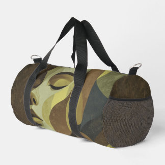 Artistic Abstract Face Design Duffel Bag