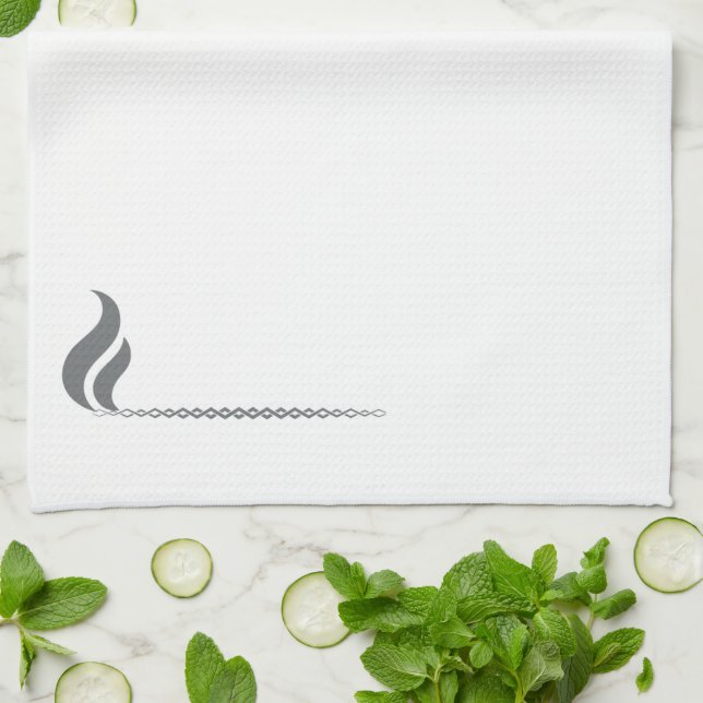 Artistic Abstract Lines Table Towel for Modern (Folded)