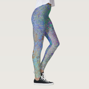 Artistic Abstract Texture Leggings for Trendy Look