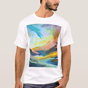 Artistic abstract watercolor painting T-Shirt