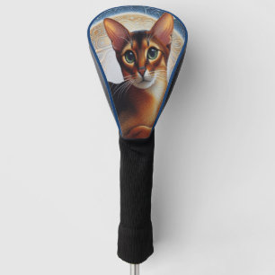 Artistic Abyssinian Cat, Modern Abyssinian Kitten Golf Head Cover