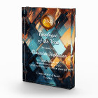 Artistic Amber Personalised Acrylic Award Plaque