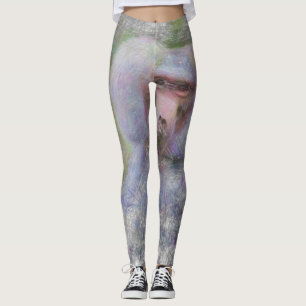 artistic animal baboon leggings