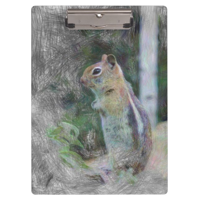 artistic animal chipmunk 1 clipboard (Front)