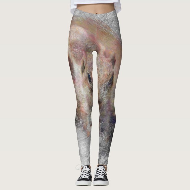 artistic animal chipmunk 2 leggings (Front)