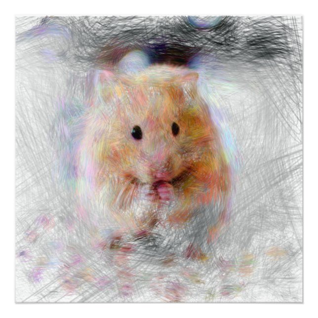 artistic animal hamster photo print (Front)