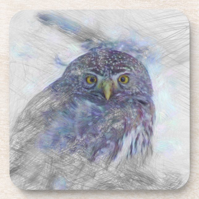 Artistic Animal  Owl Coaster (Front)