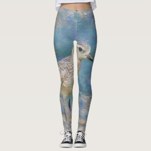 artistic animal small bird leggings