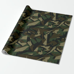 Artistic Army Camo Pattern Wrapping Paper