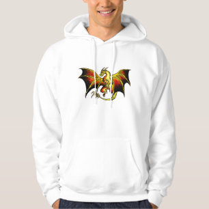 Artistic attitude colourful dragon guys hoody