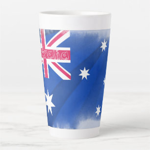 Artistic Australia Flag Fadeout   Latte Mug