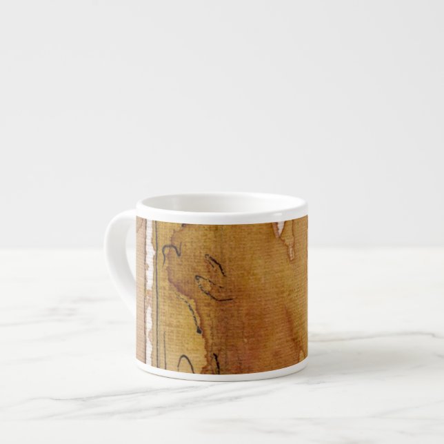 Artistic background watercolor espresso cup (Front Left)