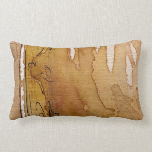Artistic background watercolor lumbar cushion