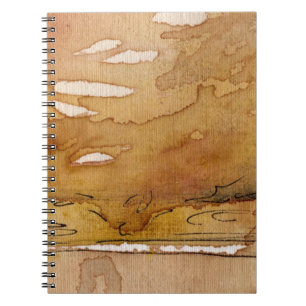 Artistic background watercolor notebook
