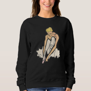 Artistic Ballet Ballerina Pointe Barr Graphic 3 Sweatshirt