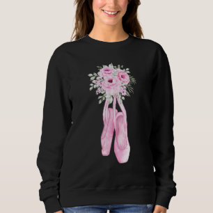 Artistic Ballet Ballerina Pointe Barr Graphic 8 Sweatshirt