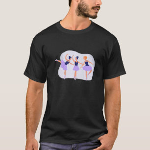 Artistic Ballet Ballerina Pointe Barr Graphic T-Shirt