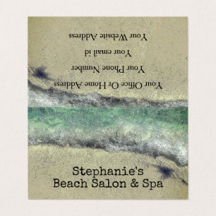 Artistic Beach Waves Ocean Coastal Salon Spa Business Card