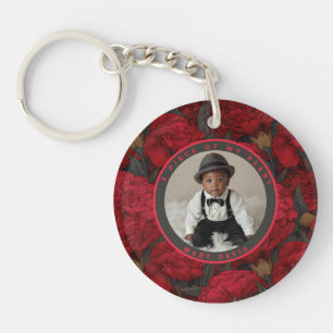 Artistic Best Gifts For Men Custom Carnation Key Ring