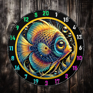 Artistic Betta Bliss Dartboard Design