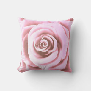 Artistic Big Pale Pink Rose Cushion