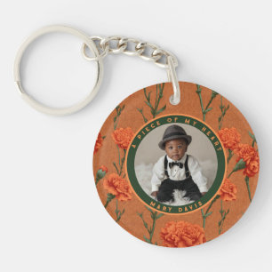 Artistic Birthday Gifts For Boyfriend Carnation  Key Ring
