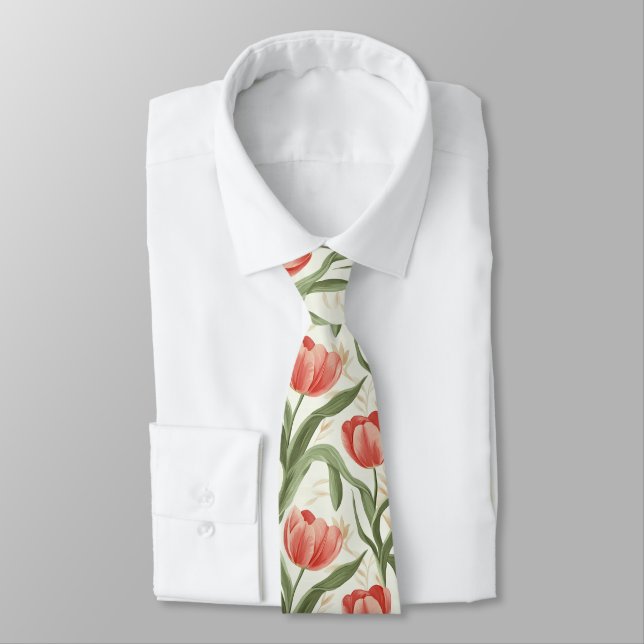 Artistic Birthday Gifts For Dad Tulip Tie (Tied)