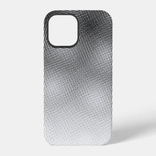 Artistic Black and White Moiré Pattern iPhone 12 Case