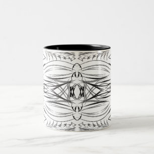 Artistic black white Coffee Mugs