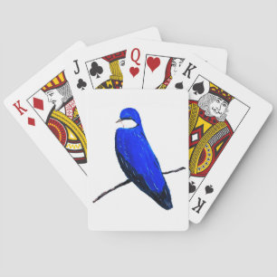 Artistic Blue Bird Tree Swallow Playing Cards