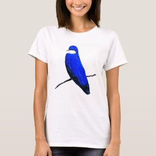 Artistic Blue Bird Tree Swallow T-Shirt