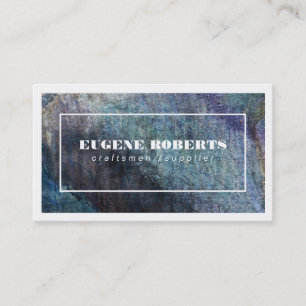 Artistic Blue / Border 2 Business Card