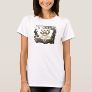 Artistic Blue TOOK 30 LOOK GOOD Art Composition T-Shirt